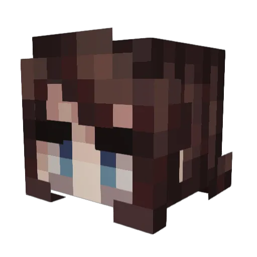 saddenedwisp Minecraft avatar head, 3D render