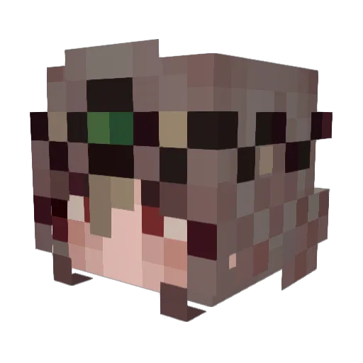 saddie2k Minecraft avatar head, 3D render