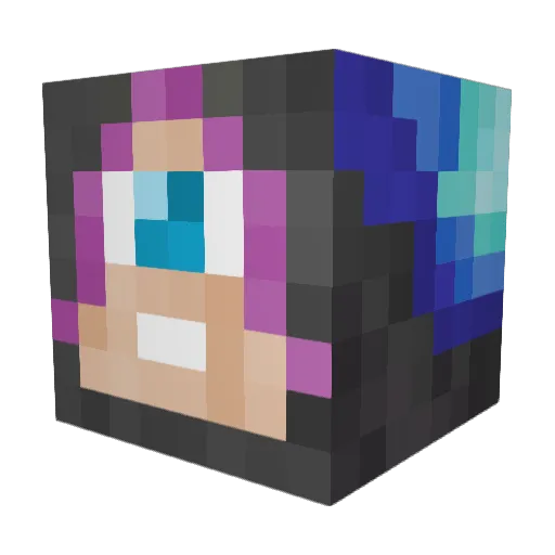 saddler Minecraft avatar head, 3D render
