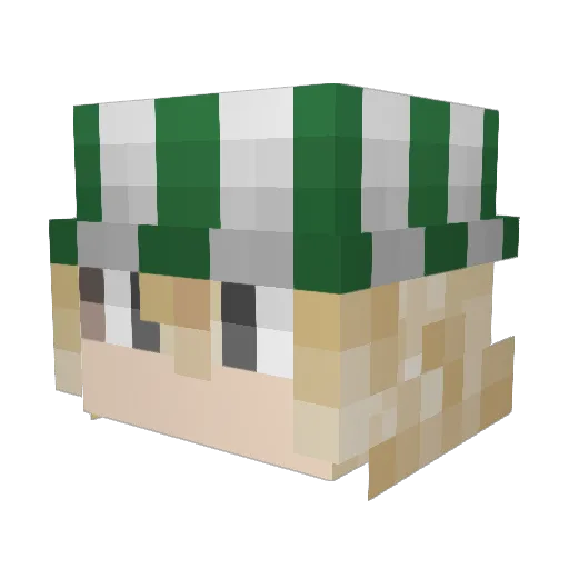sadeex Minecraft avatar head, 3D render