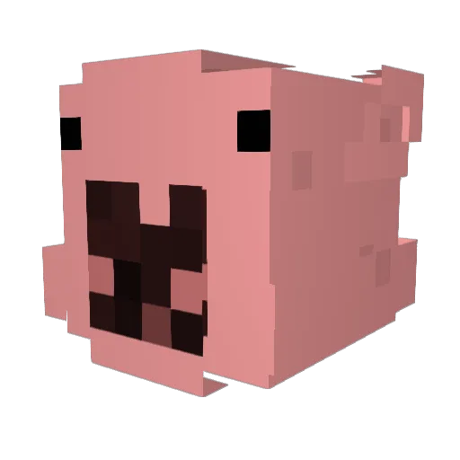 saden277 Minecraft avatar head, 3D render