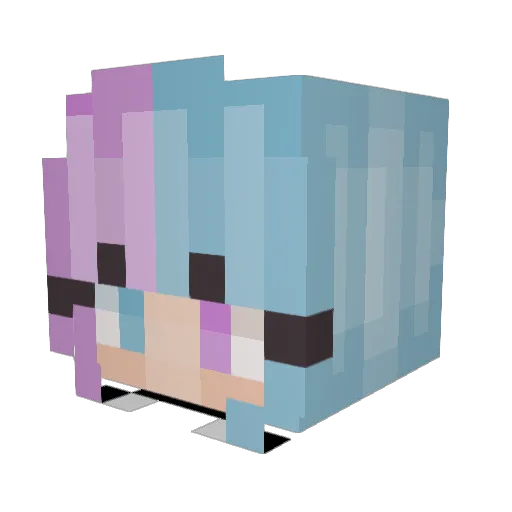 sadgarage Minecraft avatar head, 3D render