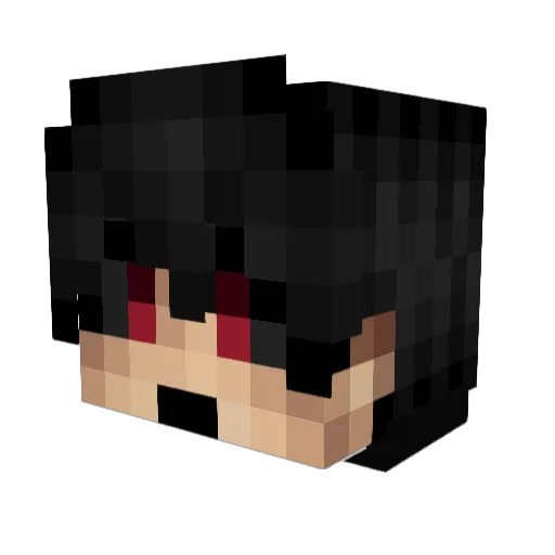 sadhT_T Minecraft avatar head, 3D render