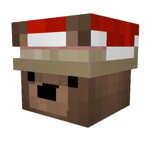 sadiaw Minecraft avatar head, 3D render