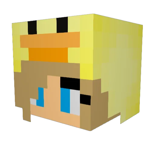 sadielabonte Minecraft avatar head, 3D render