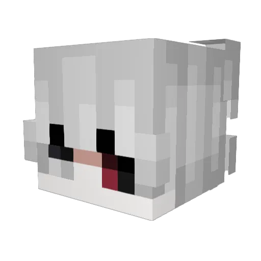 sadisansa Minecraft avatar head, 3D render