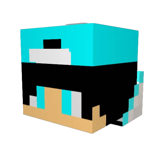 sadkind123 Minecraft avatar head, 3D render