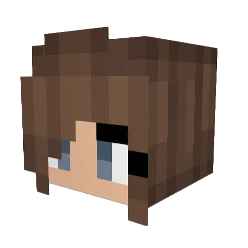 sadlatinna Minecraft avatar head, 3D render