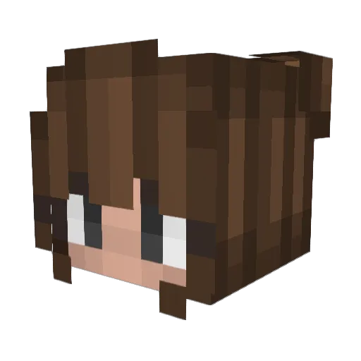 sadlyitsgina Minecraft avatar head, 3D render
