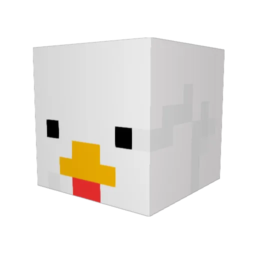 sadokinzan Minecraft avatar head, 3D render