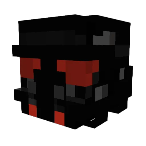 sadomanic Minecraft avatar head, 3D render