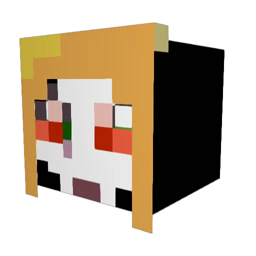 sadow_mewo Minecraft avatar head, 3D render