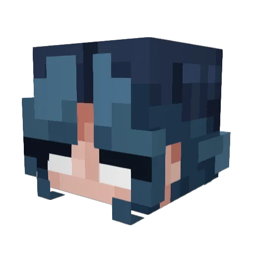 sadpigeone Minecraft avatar head, 3D render