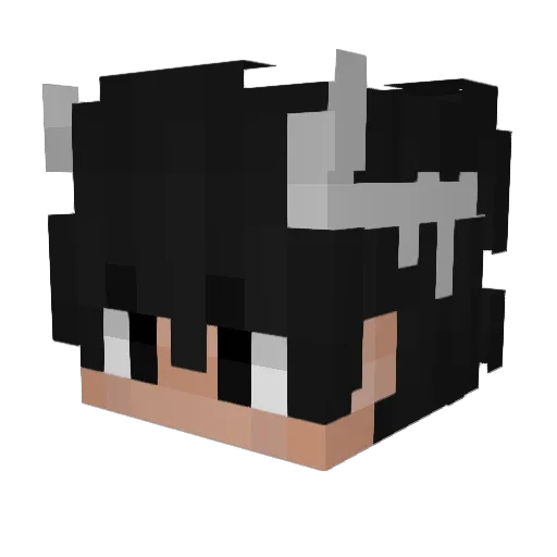 sadsleeep Minecraft avatar head, 3D render