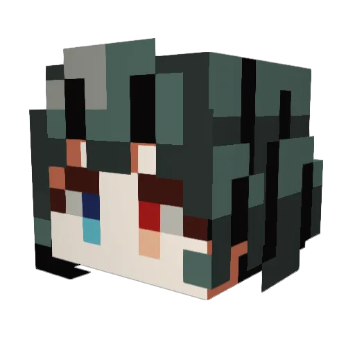 sae8624 Minecraft avatar head, 3D render