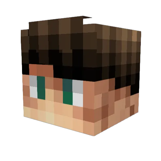 saep Minecraft avatar head, 3D render