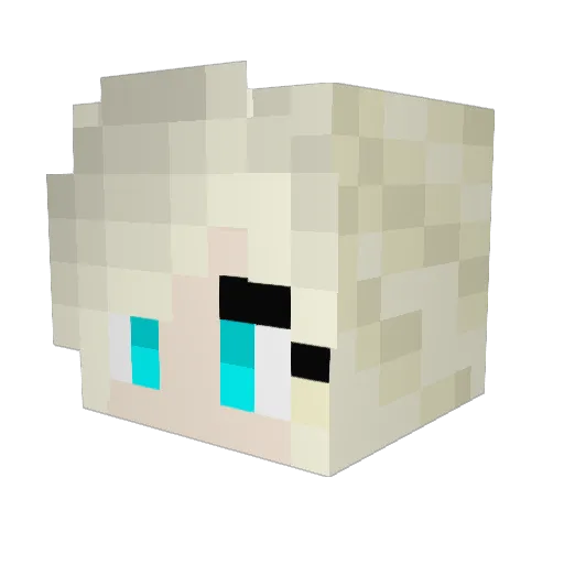 saerthe Minecraft avatar head, 3D render