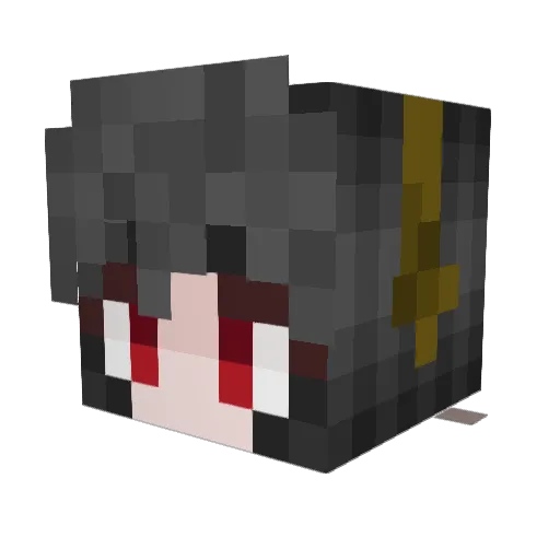 saeryk Minecraft avatar head, 3D render