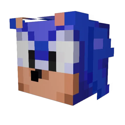 saetoro Minecraft avatar head, 3D render