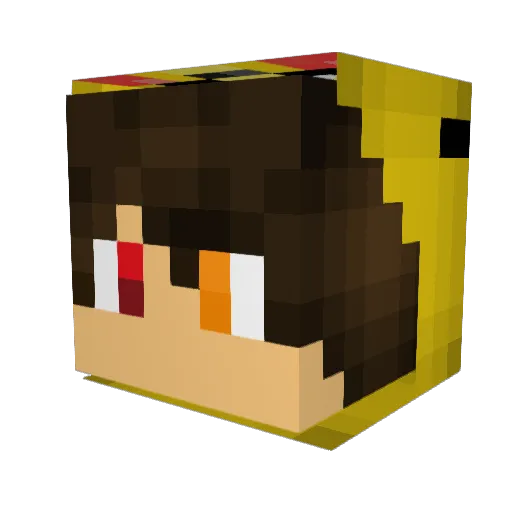 saettadvd Minecraft avatar head, 3D render