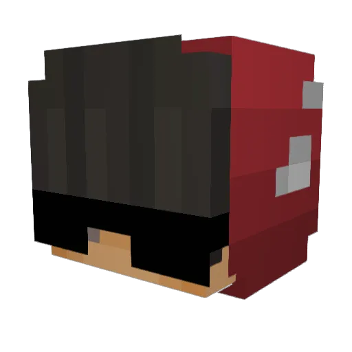 safariboy Minecraft avatar head, 3D render