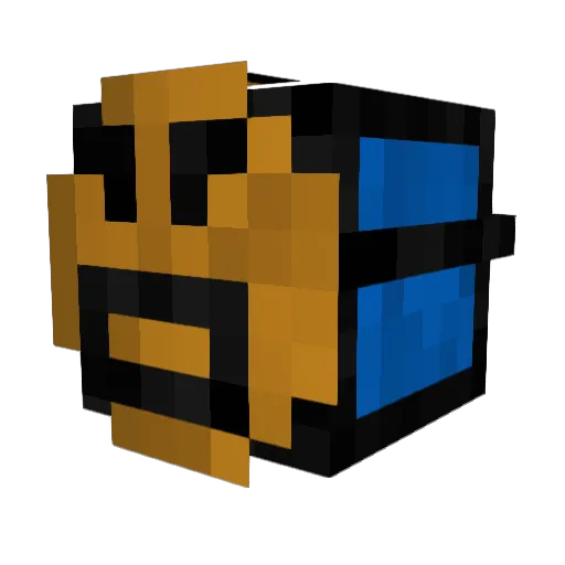 safeApvp Minecraft avatar head, 3D render