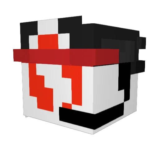 safe_way Minecraft avatar head, 3D render