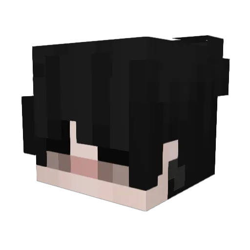 safecy Minecraft avatar head, 3D render