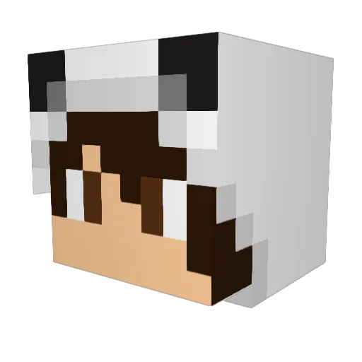 safela Minecraft avatar head, 3D render