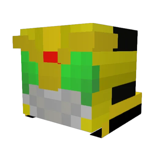 saffronkitten Minecraft avatar head, 3D render