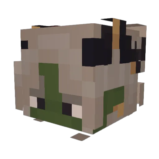 safje Minecraft avatar head, 3D render