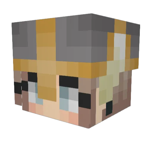 saga12377 Minecraft avatar head, 3D render