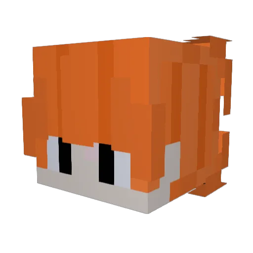 sagacultt Minecraft avatar head, 3D render