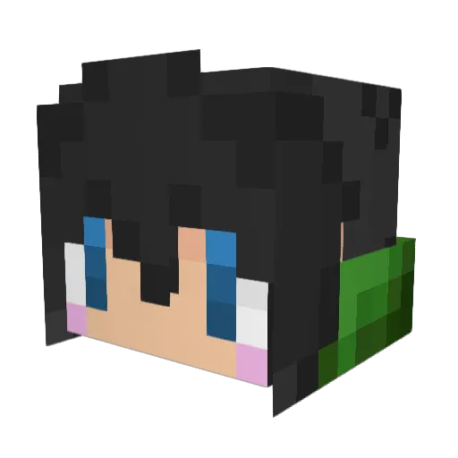 sagami77 Minecraft avatar head, 3D render