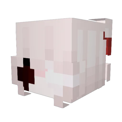 saganxw Minecraft avatar head, 3D render