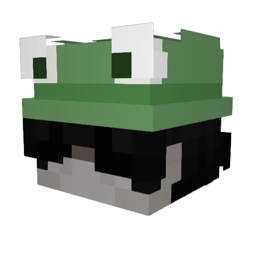 sagas100 Minecraft avatar head, 3D render