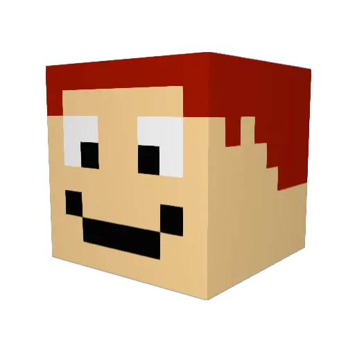 sage814 Minecraft avatar head, 3D render