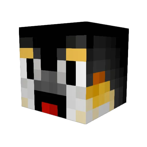 sagem1715 Minecraft avatar head, 3D render