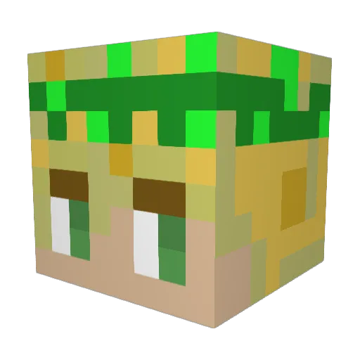 sagemastrr Minecraft avatar head, 3D render
