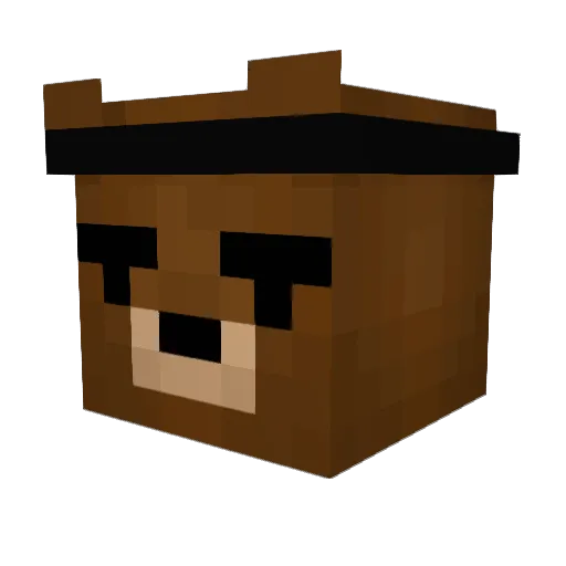 sagermarvel Minecraft avatar head, 3D render