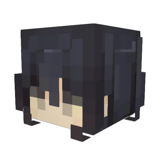 sageuk Minecraft avatar head, 3D render