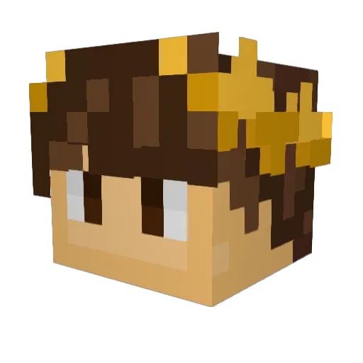 sagevio Minecraft avatar head, 3D render