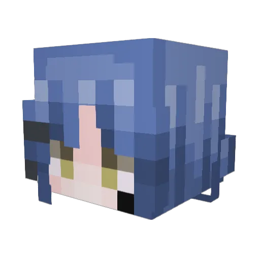 sagidude Minecraft avatar head, 3D render