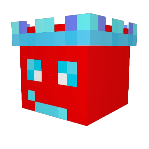 sagimon Minecraft avatar head, 3D render