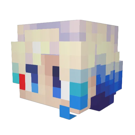 sagmawenee Minecraft avatar head, 3D render