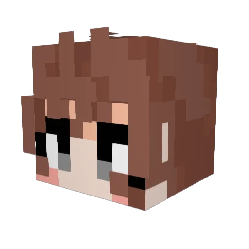 sagomchk Minecraft avatar head, 3D render