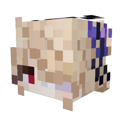 sagoory Minecraft avatar head, 3D render