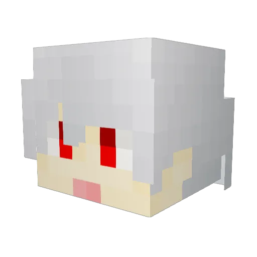 sagume_sweet Minecraft avatar head, 3D render