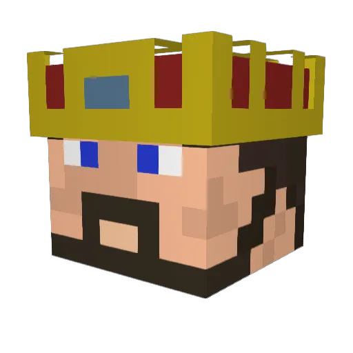 sahanii Minecraft avatar head, 3D render
