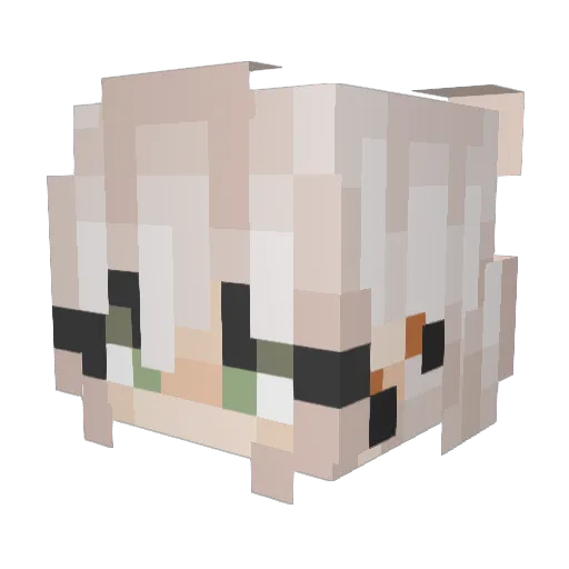 sahar_ok_ Minecraft avatar head, 3D render